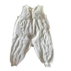 VTG Boots Baby Romper 3-6 Months Bunny Polkadot Sleeveless Button Snaps Easter